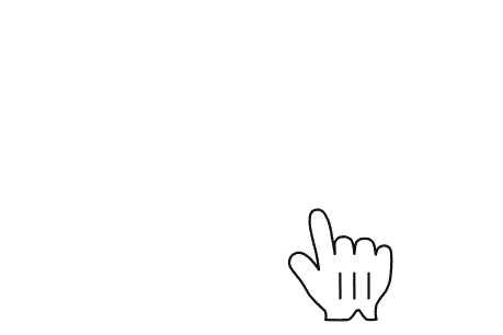 Illustration of a solve button being clicked by a cursor and changing across multiple map points.