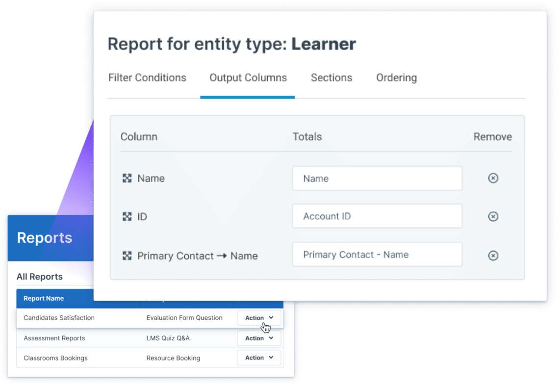 Reporting options with "no-code"