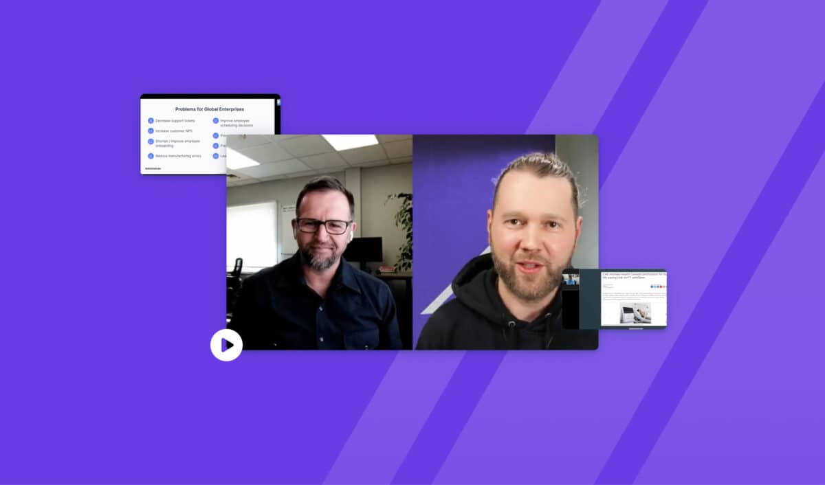 Screenshots from past webinars.