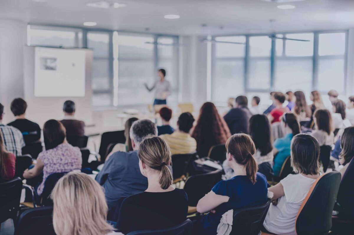 training pros in a classroom