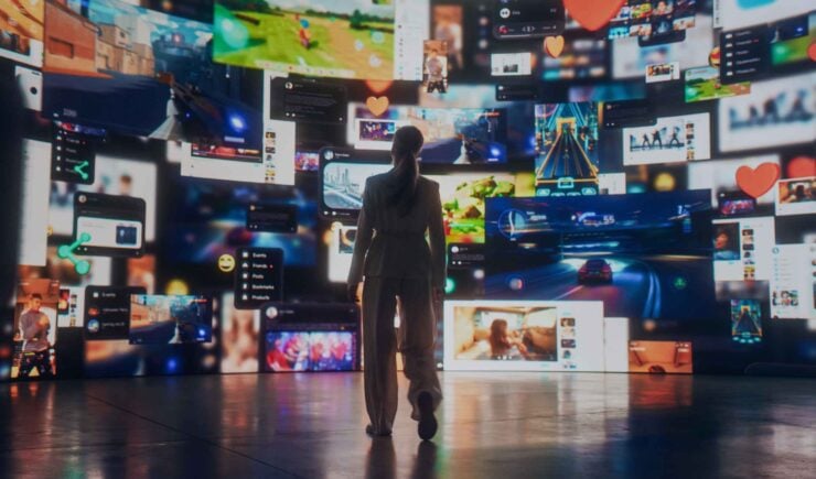 woman overwhelmed by data