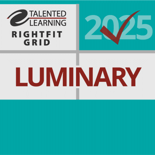 Talented Learning 2025 RightFit Grid Luminary Badge.