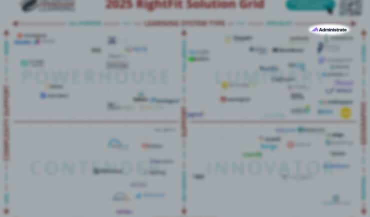 Administrate further cements its position as a leading tool for large-scale training operations, having received the top Luminary position in the 2025 RightFit Grid from Talented Learning.