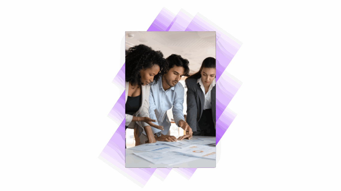 Team planning instructor-led training in office.