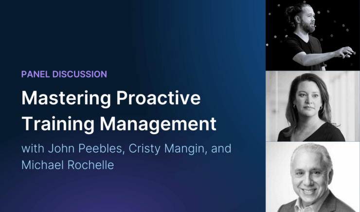 Title card stating: Mastering Proactive Training Management