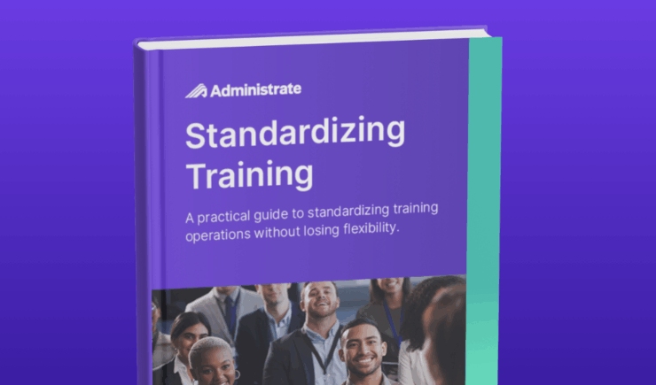 Standardizing Training guidebook cover.