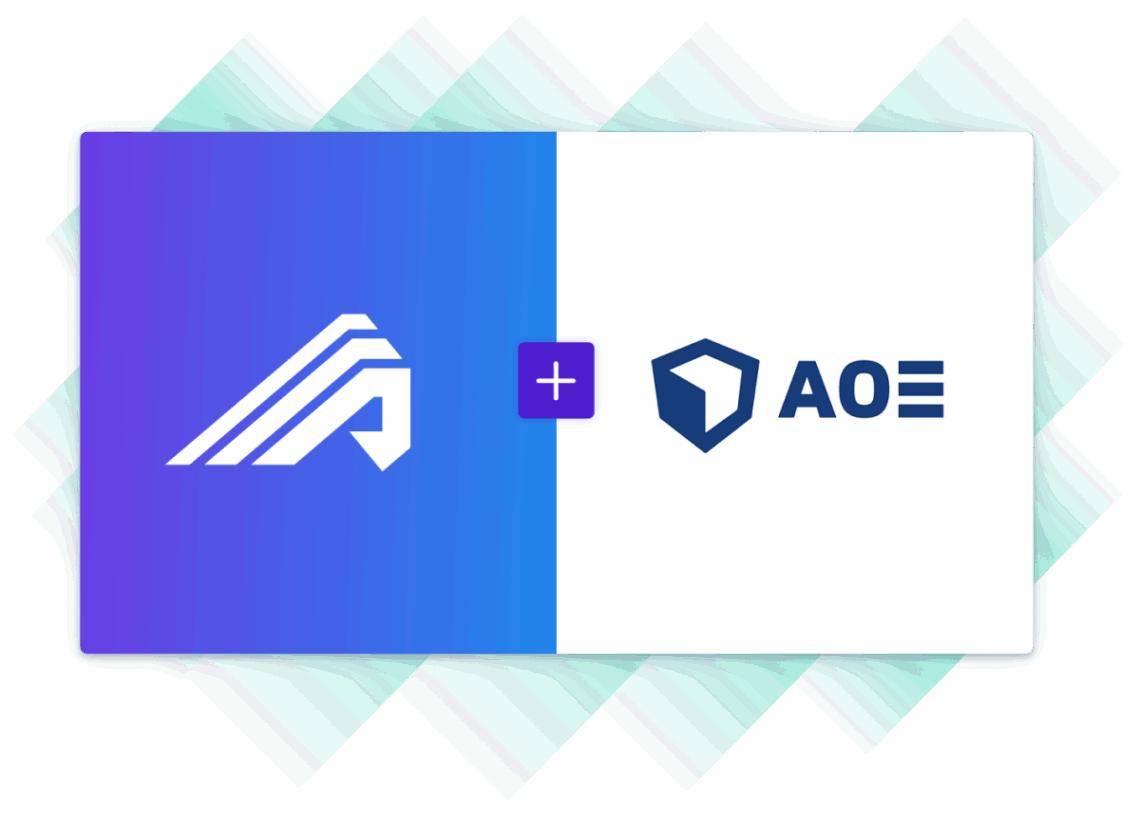 Administrate logo and AOE logo.